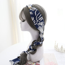 Silk scarf hair with zal hair with hair band Temperament Girl braid Knitted Braids Scarf head accessories Hair Stirrup and European and American Wind Decorative Towels