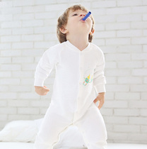 Leather Giovese newborn newborn baby conjoined clothes men and women Baby autumn and winter clothing Thickened Pyjamas pyjamas