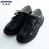 Leather shoes shoes boys and girls college style Choir