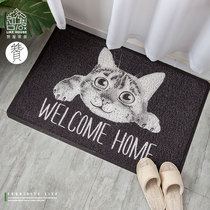 Cat cartoon floor mat entrance mat bedroom mat kitchen floor mat entrance mat wire loop mat mat mat mat