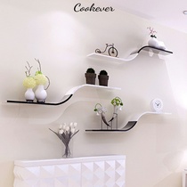 Wall word board shelf Dining room Living room bedroom TV background wall decoration rack Wall wall hanging cabinet partition