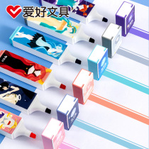 Twelve constellation highlighter eye color marker pen large-capacity note-taking key color note number pen