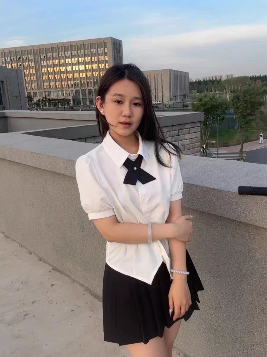 俏卡萱灰色高腰百褶裙A字短裙显瘦遮肉高个子专属显高版型 JK风百搭减龄