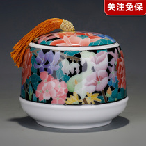 Founder of Flash Gold Gilt Provincial Arts and Crafts Master Xiao Jianhui's Underglaze Hand-painted Tea Pot D145