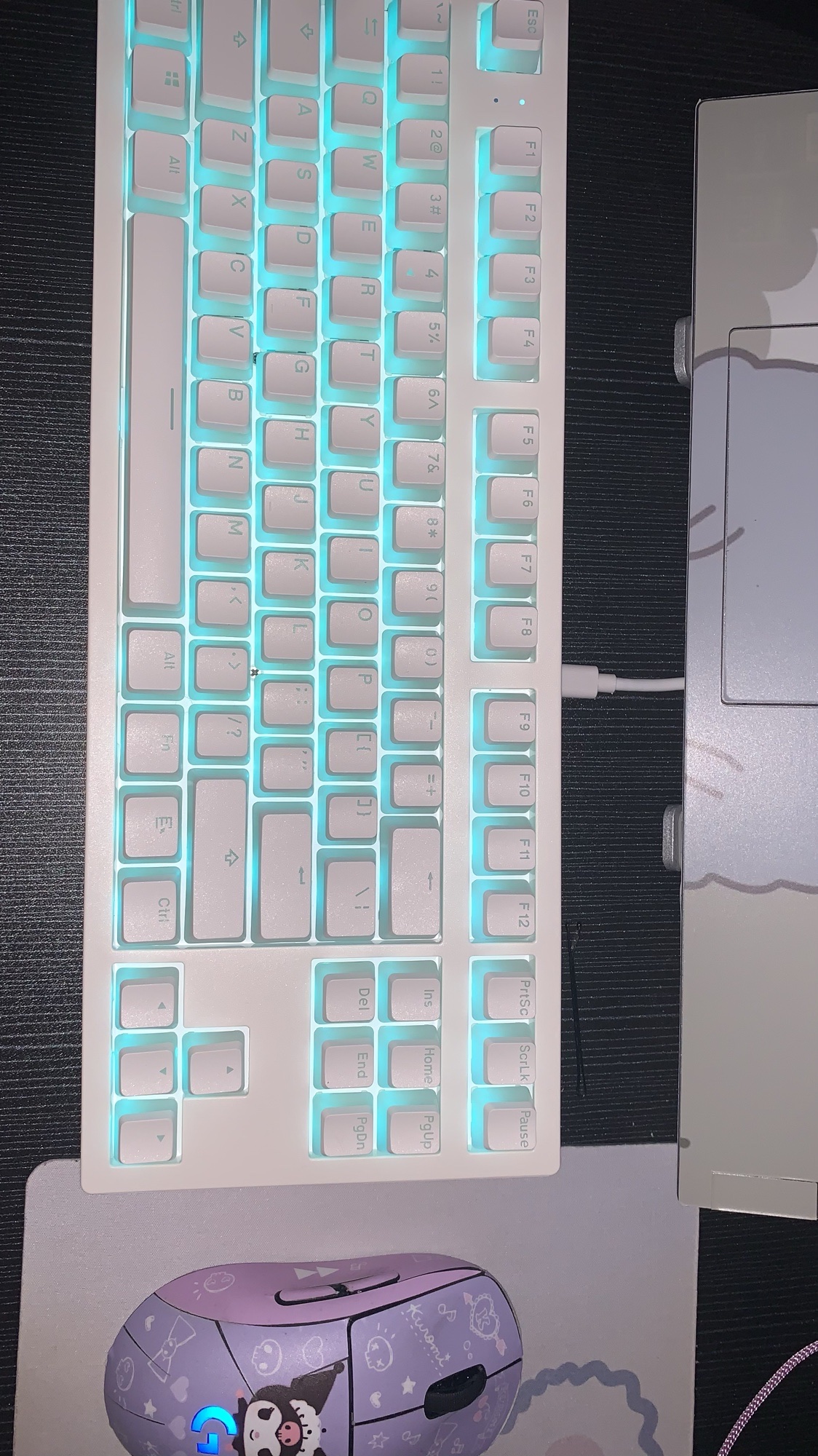 腹灵MK870套件热插拔机械键盘客制化蓝牙无线三模式87键游戏专用-Taobao