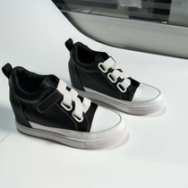 Persons with disabilities customized high and low shoes long legs replenishment height height height single correction real leather breathable high-help shoes