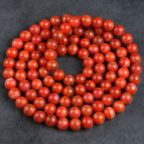 169 74g Oil Run-108 Rosary] Persimmon Red Agate Multi-Circle Bracelet Necklace Bead