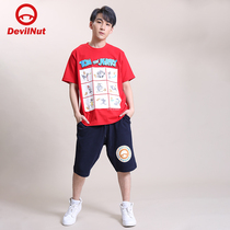 DEVIL NUT DEVIL Tide Brand Summer X-Time Zhang Xin Same Loose Leisure Pants AOL SNT