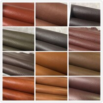 New first layer cowhide Diy handmade key bag card bag soft leather fabric scrap leather leather vegetable tanned brown 2