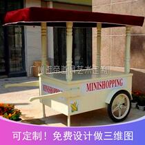 Spring Festival shopping mall activities soft decoration props antiseptic wood ice cream cold drink vending car decoration car shopping mall pedestrian street