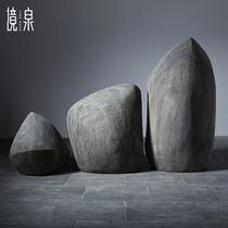 Large building view wood carving handicraft floor large swing piece hotel lobby for the sale of the property in the property of the Xuanguan Sculpture Artwork