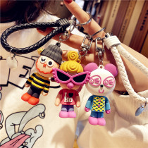 Small pendant jewelry female fashion key chain Cartoon Doll bag hanging decoration personality creative key chain tide