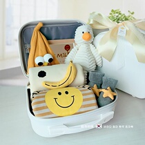 Korean Baby Gift Box Autumn Winter Baby Clothes Suit Full Moon Gifts Pure Cotton Climbing Clothes Big Gift Bag
