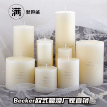 Large Candle Smokeless Cylindrical Candles Birthday Candles Hotel Wedding Candles Decorative Candles