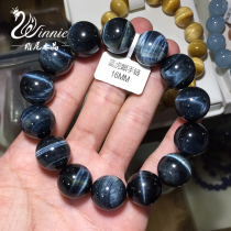 Winnies Crystal 5A Natural Blue Tiger Eye Stone Tiger Eye Stone Bracelet Opal Wood Change Stone No Additive Mens and Womens Models