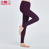 Three-gun warm pants womens waist elastic elastic pants Wei cold-resistant velvet womens trousers slim long trousers 60588
