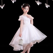 Costume Girls New Childrens Day Summer Childrens Fashion Dress Fluttery Gauze Skirt Lace Fluffy Princess Skirt