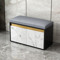 Changing Shoes benches Shoe cabinet Home door-to-door Sitting Soft Bag Wear footstool Light and luxurious Nordic door-to-door multifunction bench
