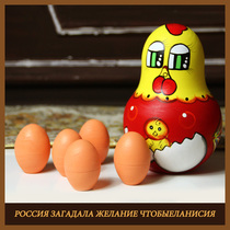 Set baby under the laying hens childrens educational toys cute children gifts wooden green Russian set baby