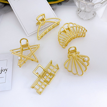 South Korea Pins Hair Clip Metal Fasted Clip Rear Brain Spoon Accessories Grip Clip Retro Big shark clip Mar Tail Card Tide