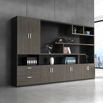 Office file cabinet wooden bookcase combination information cabinet file boss room background file cabinet office furniture