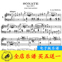 Beethoven Sonata F Minor 1st Piano Sheet Full Action Op2no1 Original HD
