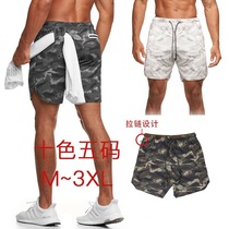 Quick drying squatting sports shorts men's beach pants runni