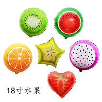 18 inch round watermelon dragon fruit lemon summer fruit aluminum foil balloon childrens toy birthday party aluminum film balloon