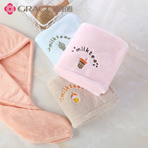 Clean Liya Hair Cap Woman Absorbent Towel Speed Dry Hat Hair Towels Thickened Super Bath Cap Wipe Head Wrap Headscarf Wash Hair