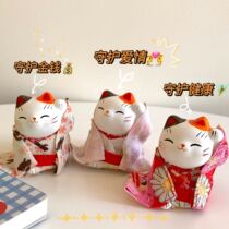 (Handmade) Japanese order tail goods 2021 New Year praying kitten ornaments body health Love