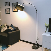 Simple bedside floor reading lamp Eye protection Living room bedroom vertical table lamp playing Mahjong remote control feather floor lamp