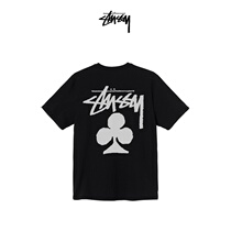 STUSSY Stussy hit color pattern letter print round neck tide brand short-sleeved T-shirt spring and summer
