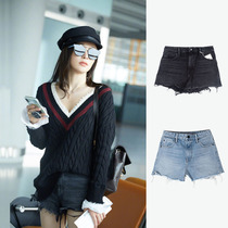Qin Lan with the same amount of Alexander WANG washed cowboy shorts positive code (USA 6204620000)