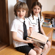 Primary school childrens school uniforms Summer new men and womens childrens class Children Inn College Wind Performance Costume Kindergarten Garden Clothing