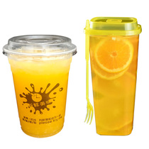 960ML 1000ML injection plastic thickness torch packaging cup fruit tea master popcorn cup plastic cup large