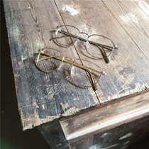 Net red same Japanese retro literary and artistic Mori golden frame Harajuku glasses frame for men and women box myopia glasses