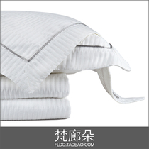 Fanlang Duo model house home soft bedding four-piece bedding 4 pieces Chinese light luxury simple pure color New