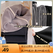 Girls shark pants outer wear pants spring and autumn big children plus velvet leggings thin velvet foreign style childrens yoga barbie pants