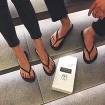 Tide brand 2021 summer new couple slippers Flip-flops men and women solid color flat non-slip clip foot Sandals sandals