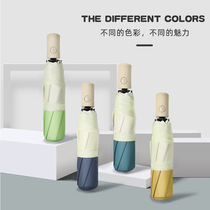 Japan pick-up automatic sun umbrella umbrella parasol sunscreen and UV protection Female simple folding sun umbrella and rain dual-use