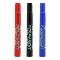 Medium Bai SM338 Oily Debit pen waterproof speed dry black red hard to wipe large head pen wholesale 10 branches