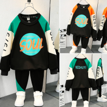Korean boys spring clothing suit sports clothing 1 1 1 3 2 3 4 4 5 5 6 year olds boy boy spring and autumn clothes tide