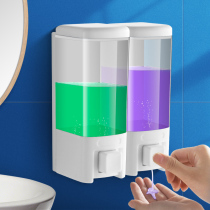 Hotel bathroom Wall-mounted manual double-head soap dispenser Shower gel bottle soap dispenser Hand sanitizer