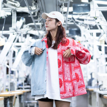 killwinner couple coat coat 2019 autumn and winter new fashion brand men and women Joker splicing mens casual top