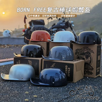 Spot Bornfree Duck Tongue Cap Baseball Cap Half Armor Harefoot Pedal Retro Helmet Ladyman American DS Melon Peel Helmet