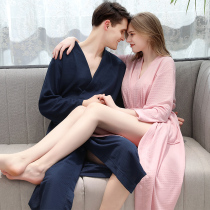 Tide cards men and women in summer thin bathrobes sleeping robes women big code sleepwear sexy ice rink for long couples bathrobes