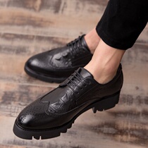 Mens shoes in summer breathable mens leisure shoes lazy one-foot Han version of the trend of the English shoes