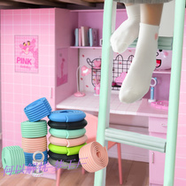 Dormitory bag ladder cloth sponge foot pad students non-slip upper stair steps frame bed foot paste-free self-adhesive stepping