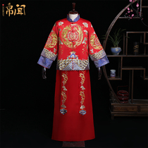 Silk Wen Xiuhe clothing groom male marriage 2021 new couple suit Tang suit Chinese dress toast welcome