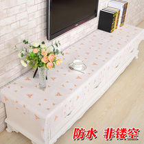 Pastoral placemat PVC bronzing leave-in coffee table mat High temperature resistant custom shoe cabinet mat Oil-proof waterproof TV cabinet mat